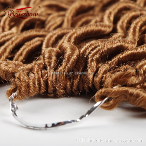 Hot sell faux locs afro faux locs braids hair extension  goddess faux locs with curly ends
